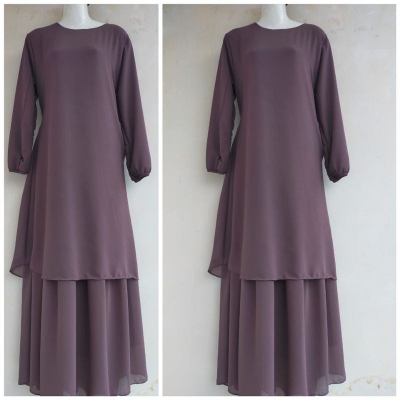 Bju Muslimah Sarii Pakaian Gamks Kekinian Gsmis Pesta Kondangan Gamus Muslim Polos Baju Gamis Peremp