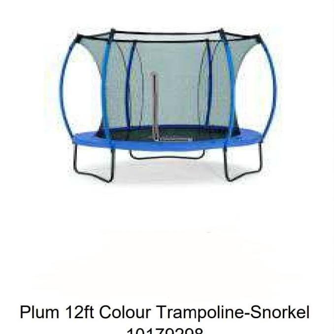 trampoline plum Snorkel Colour anak 12 ft feet trampolin