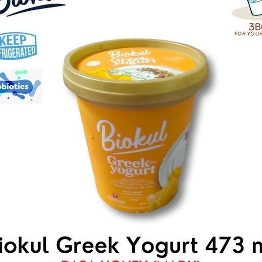 

Biokul Greek Yogurt 473 Ml Plain Strawberry Blueberry Honey