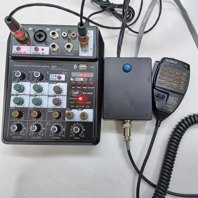 PTT BOX RADIO ALINCO DR 135 PAKET PTT DAN MIXER 2807T