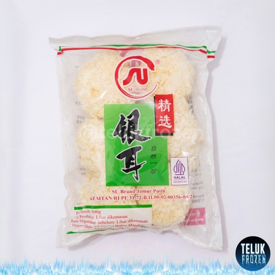 Su brand jamur putih salju 500g 500 gr g gram snow white fungus bai mu er es kering pek bok ni