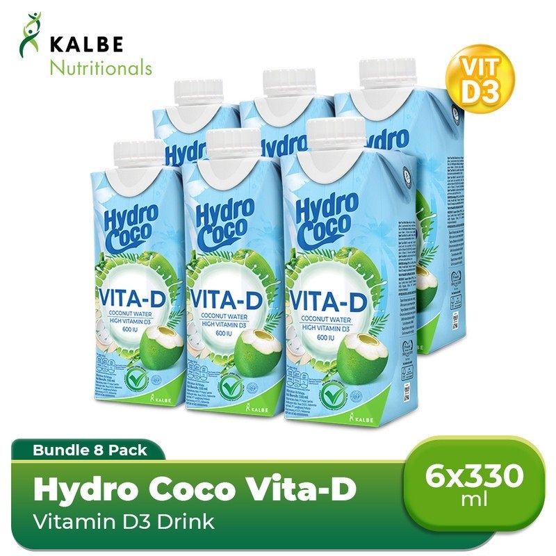 

Hydro Coco Vita-D Kemasan 330ml - Isi 6