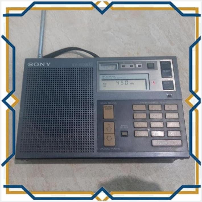 [DIE] SONY RADIO ICF-7600DS RETRO 1983 ASLI JAPAN HIDUP RARE MURAH NOSTALGIA