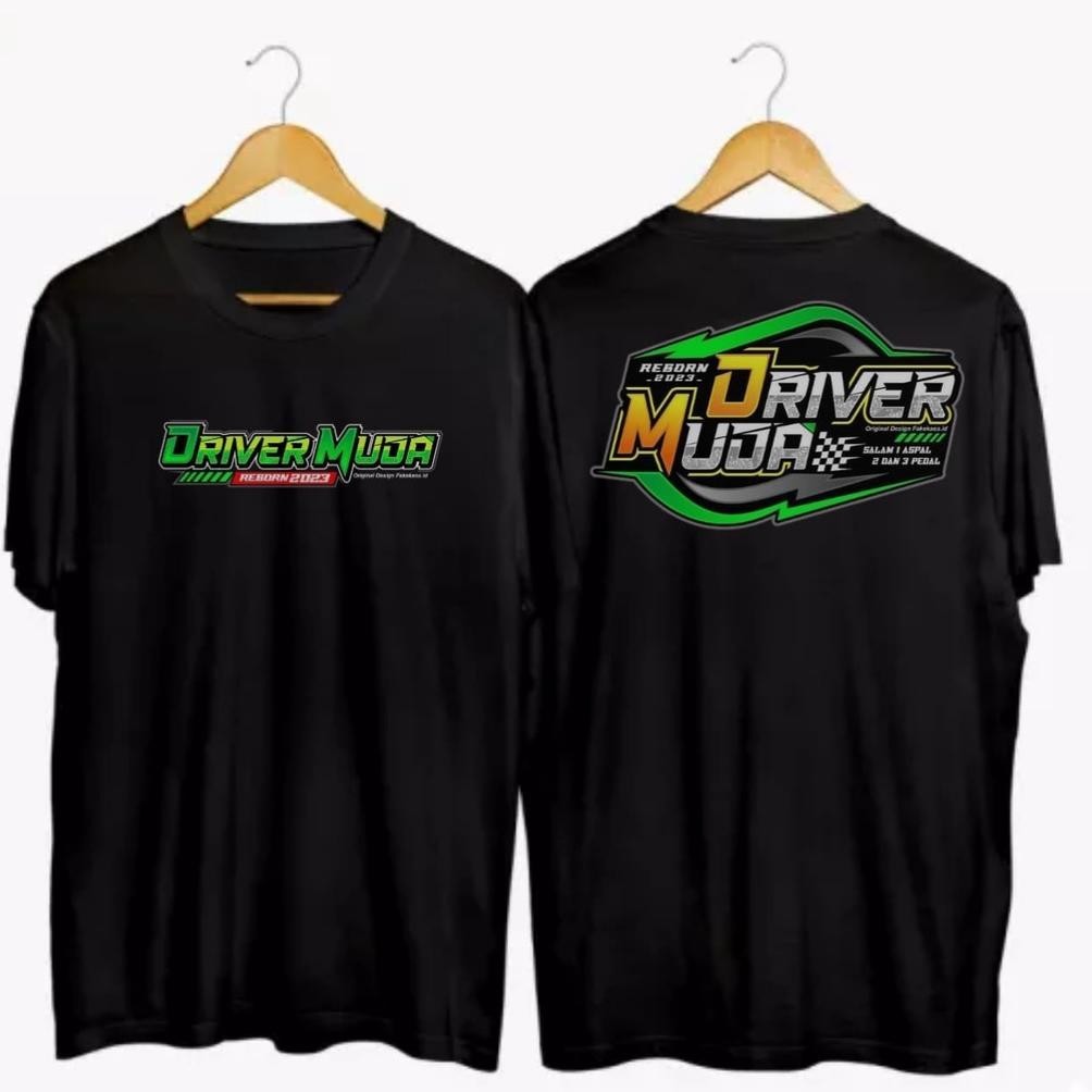 Promo Kaos Kata Kata Driver Muda New Driver Muda Reboren Baju Anak Dewasa Pria Wanita