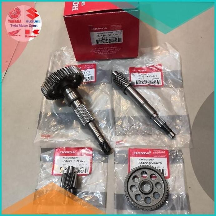 gigi rasio set as pully as roda belakang gardan vario 150 125 Led K59