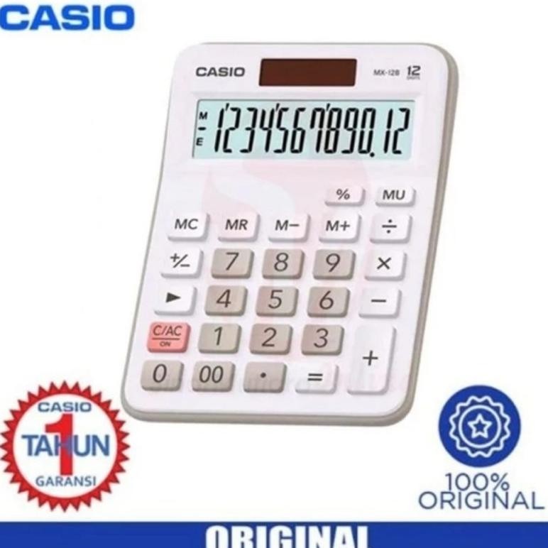 

TERMURAH Casio MX12B NEW ORIGINAL - Desktop Kalkulator / Kalkulator Meja MX-12B ti-17