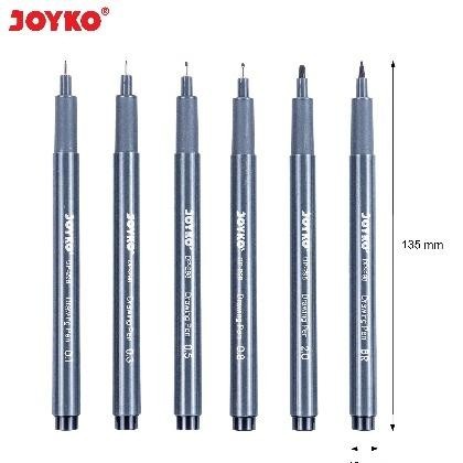 

Flash Sale Spidol Drawing Joyko Dp-298S / Drawing Pen Joyko (1 Set 6 Pcs) 8.8