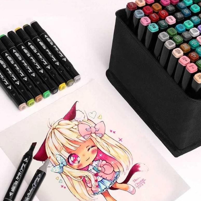 

Hot Spidol Warna Stabilo Touch 24/36/48 Dual Side Fine Art Brush Pen Garansi
