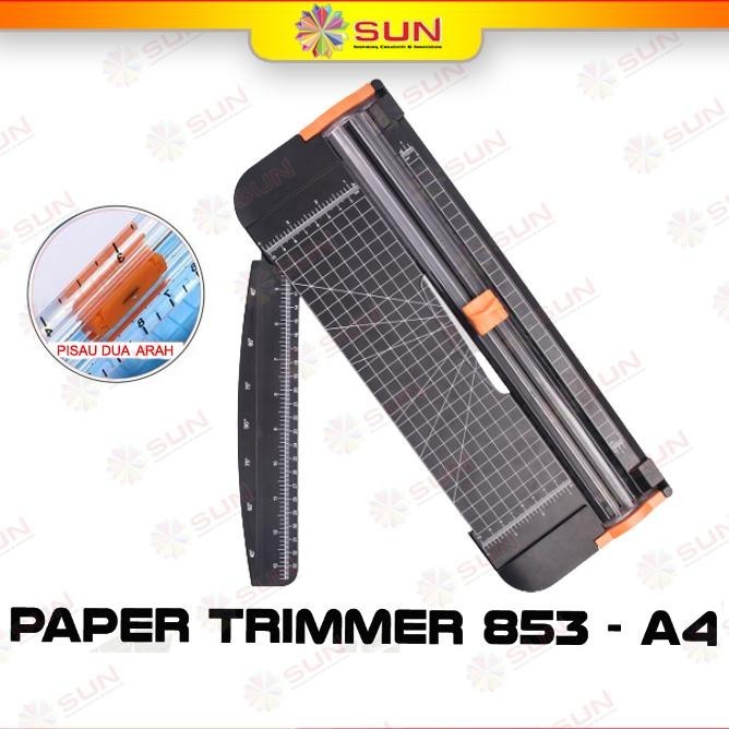 

Big Sale Alat Potong Kertas / Paper Trimmer 853 A4 ( Bisa Potong Ukuran A3 Vertkal, A4, A5, A6 Atau Lebih Kecil ) Murah