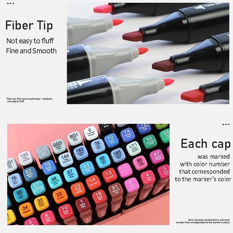 

Flash Sale CodTouch 12/36/60/80/120 Warna Sketsa Spidol Umum General Marker Set Animation Markers Garansi