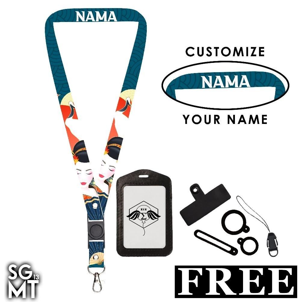 

Hot Bisa Satuan Lanyard Custom Nama Printing Full 2 Sisi Ukuran 2Cm Satuan Murah Bisa Request Nama Design 1 Garansi