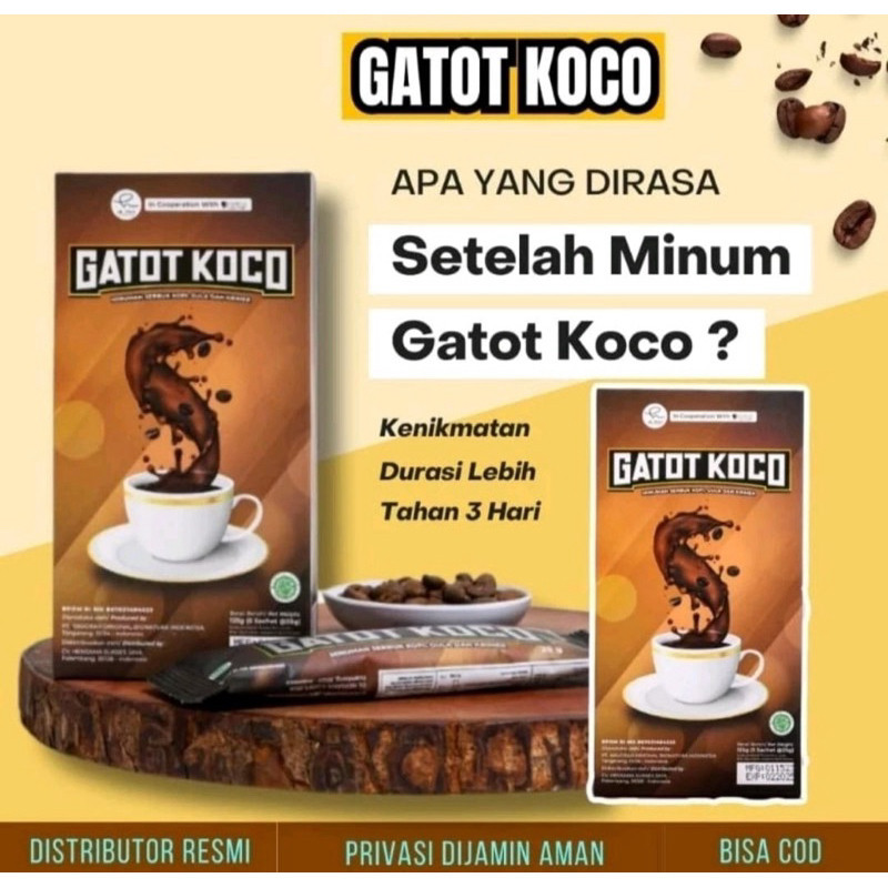 

Kopi gatot koco 1 box isi 5 sachet