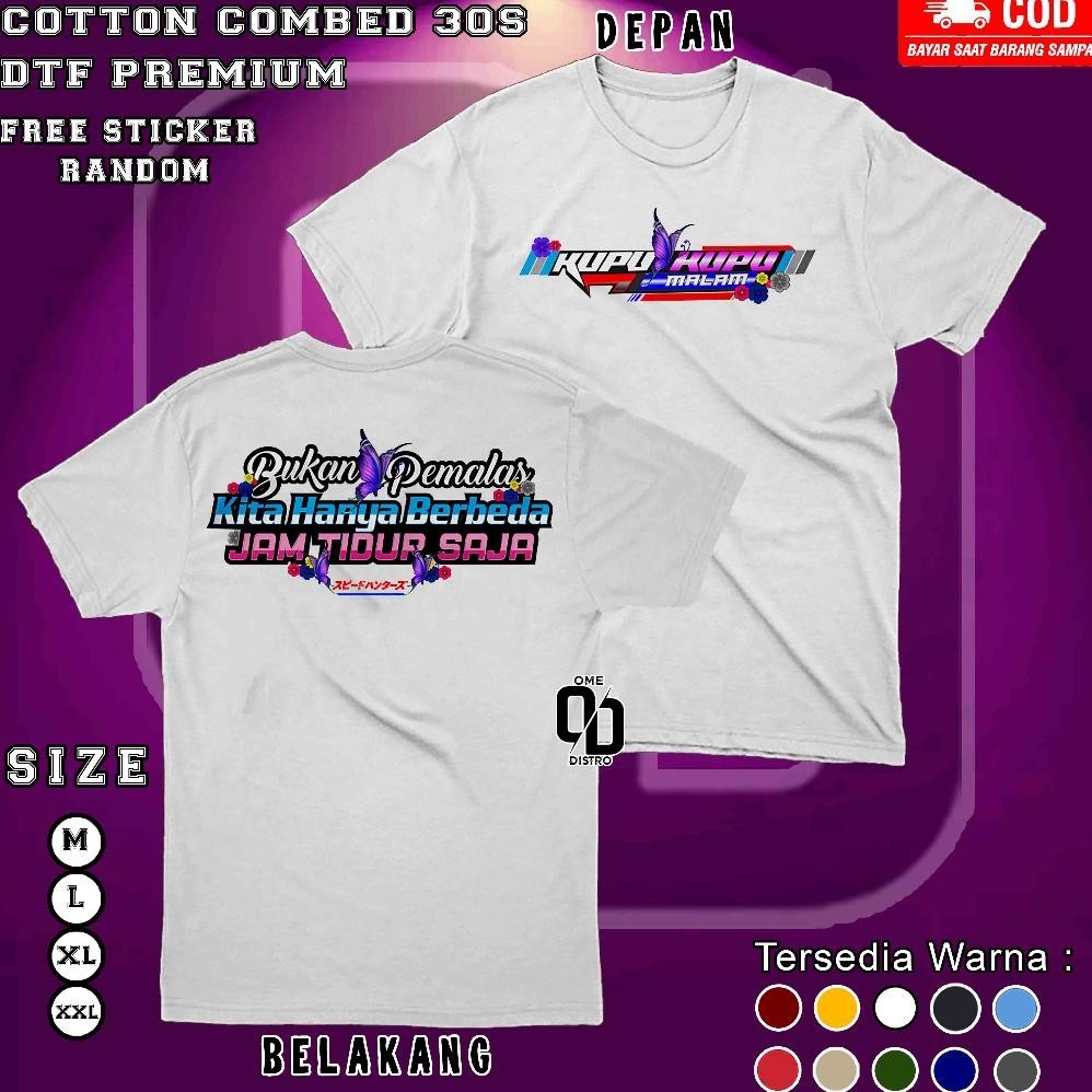 Terbaru Baju Kaos Resing Kupu-Kupu Malam T-Shirt Premium