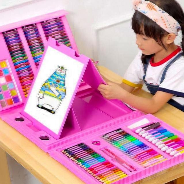 

Hemat Crayon Set 208 Pcs Pensil Warna Lengkap Krayon Set Alat Menggambar Mewarnai Cat Air Lukis Anak Hemat