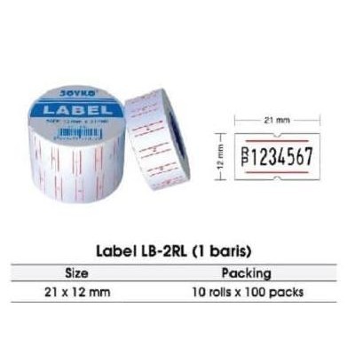 

Refill Per Pak 10 Rol - Alat Label Harga Joyko MX 5500 ( 1 Baris )