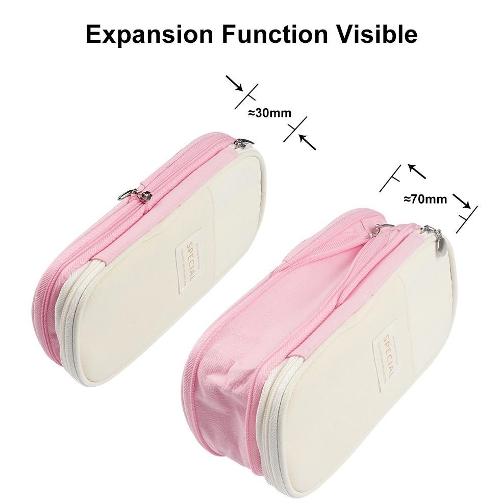 

Original Seamiart Kawaii Flexible Macaron Multifunction 2 Layers Pencil Case Pen Bag Tas Pensil Kantong Pen Ukd-