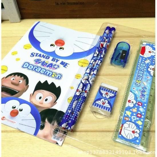 

MMA-1318 MM - Stationery Set 6 in 1 Free Bag Alat Tulis Anak Sekolah Buku Pulpen Penghapus Pengaris Premium