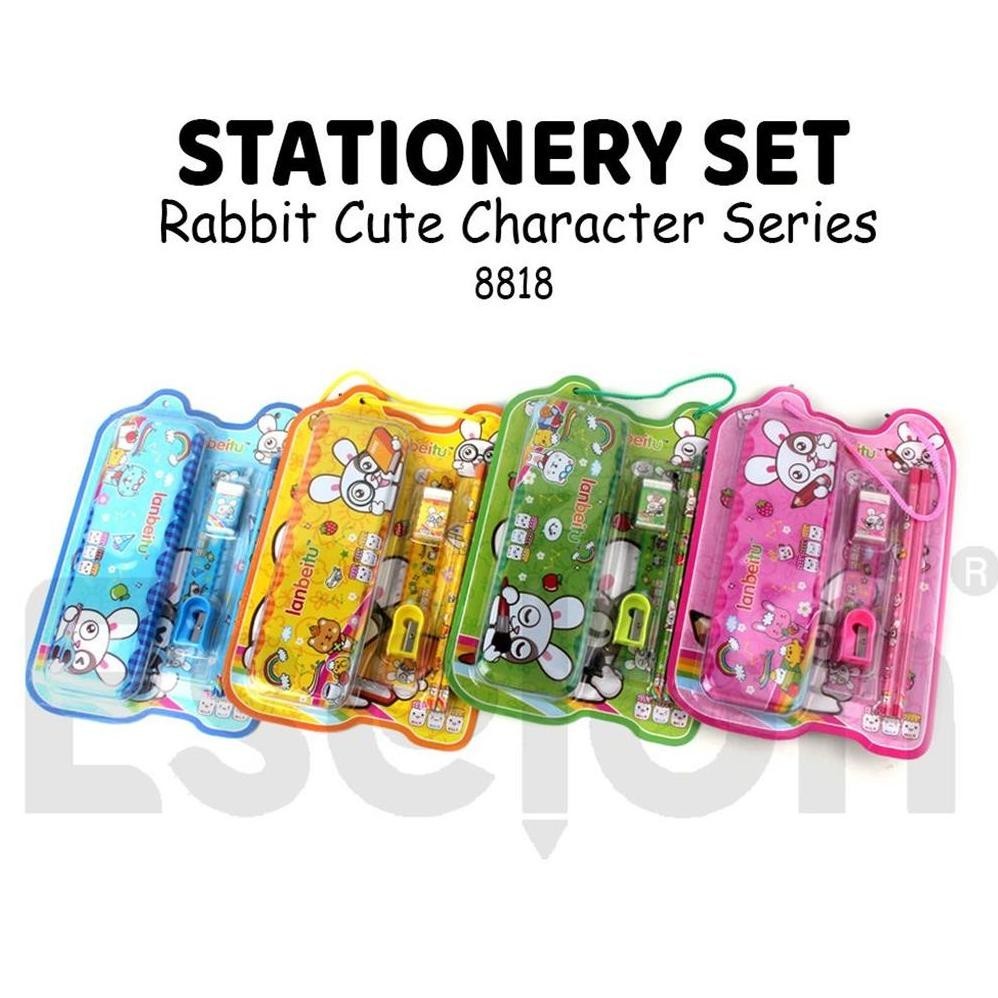 

th-23 Stationery Set RABBIT CUT 8818 / Paket Alat Tulis Set / Alat Tulis Set Viral