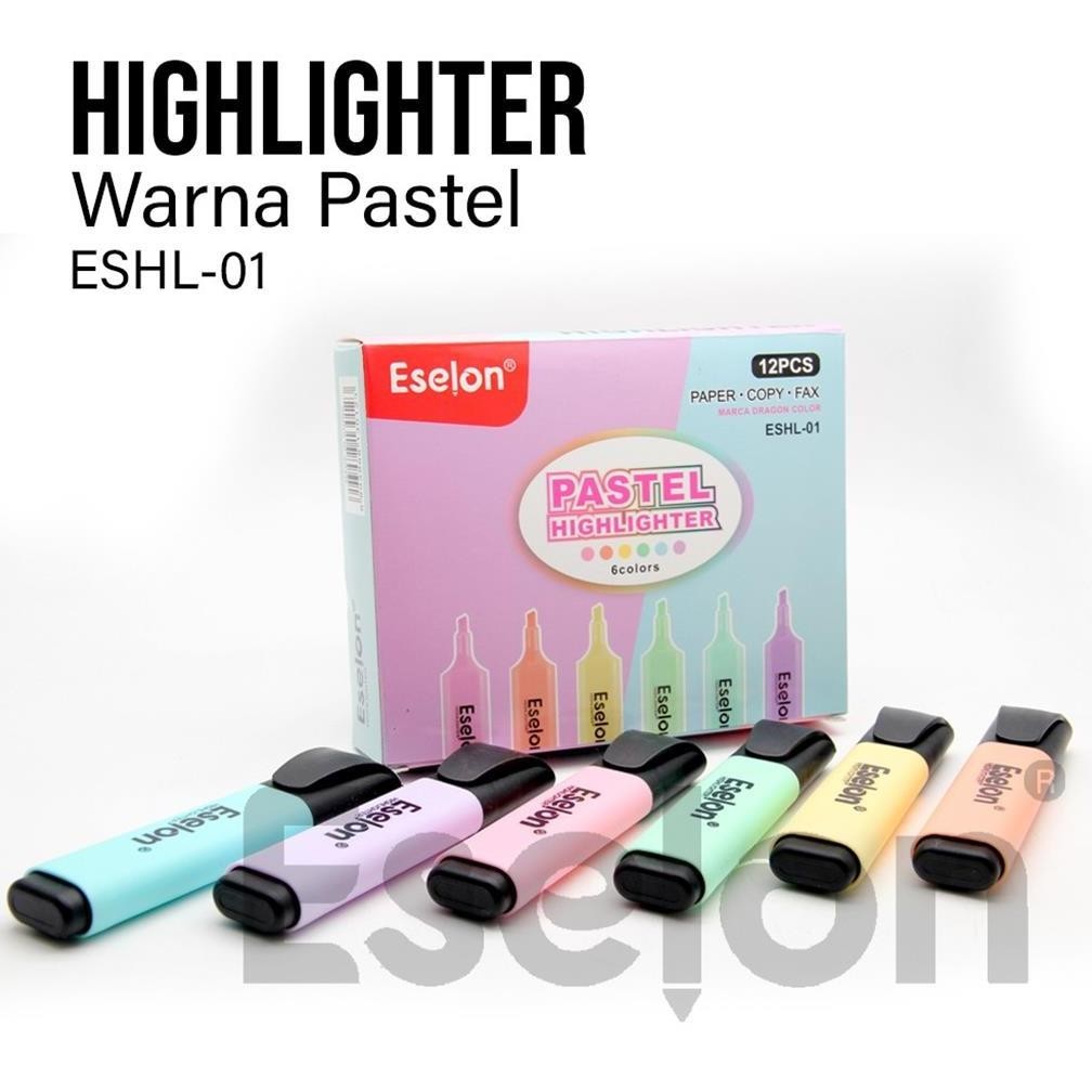 

gh-56 12pcs Stabilo pastel / Highlighter / Stabilo Eselon ESHL-01 Viral