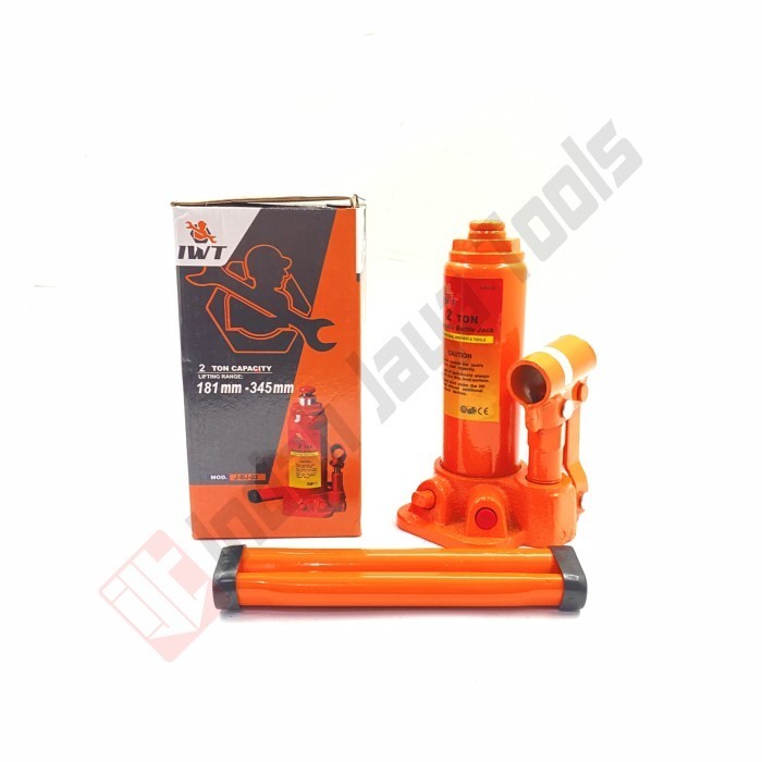 Iwt Dongkrak Botol 2 Ton - Hydraulic Jack Hidrolik Mobil