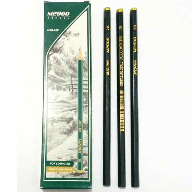

COD 12 Pcs / 1 Lusin Pensil 2B M2000 Type M2B-900 Hemat