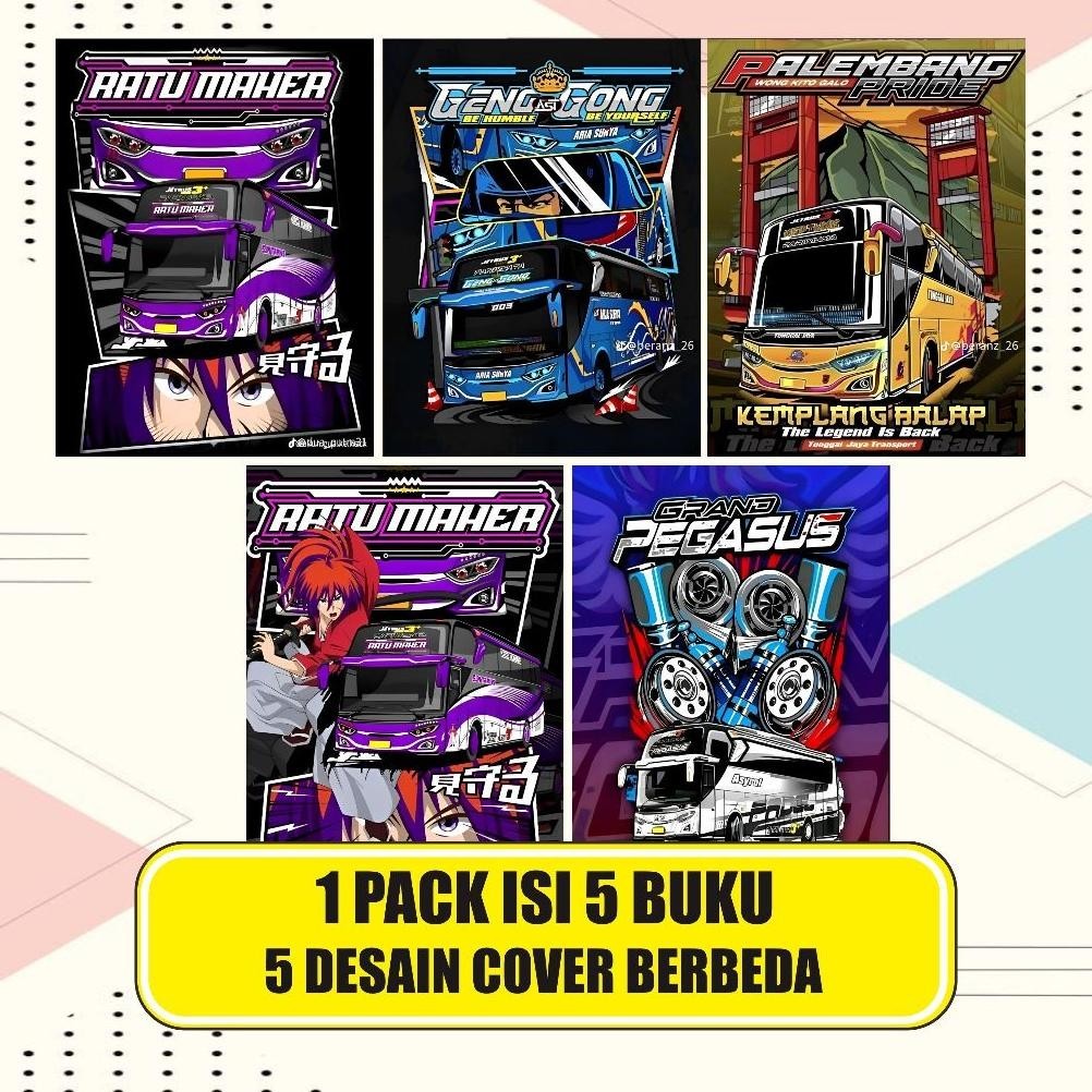 

New Buku Tulis Custom Part 2 Bus Mania 38 Lembar / Buku Tulis Sekolah Sale