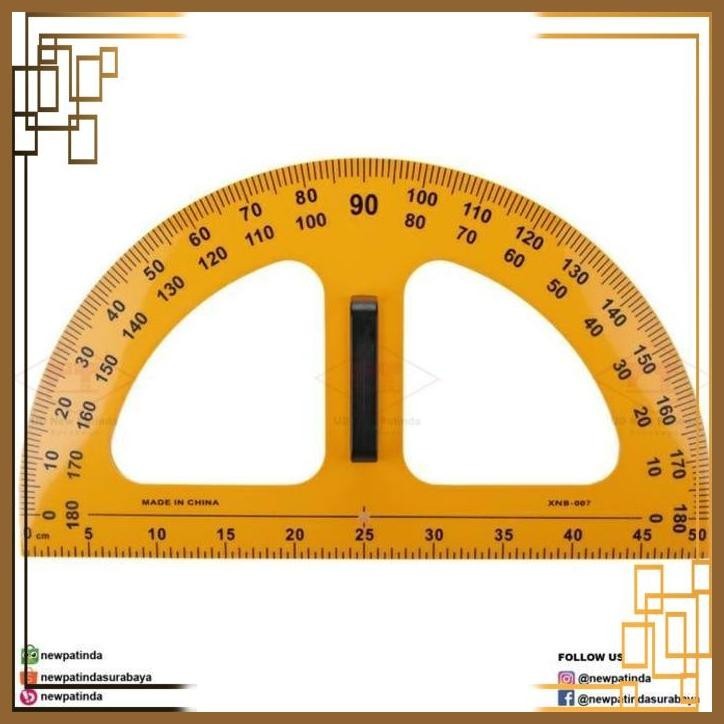 

[NPT] Penggaris Jahit Pola Quilting Ruler Setengah Lingkaran Busur 50 cm