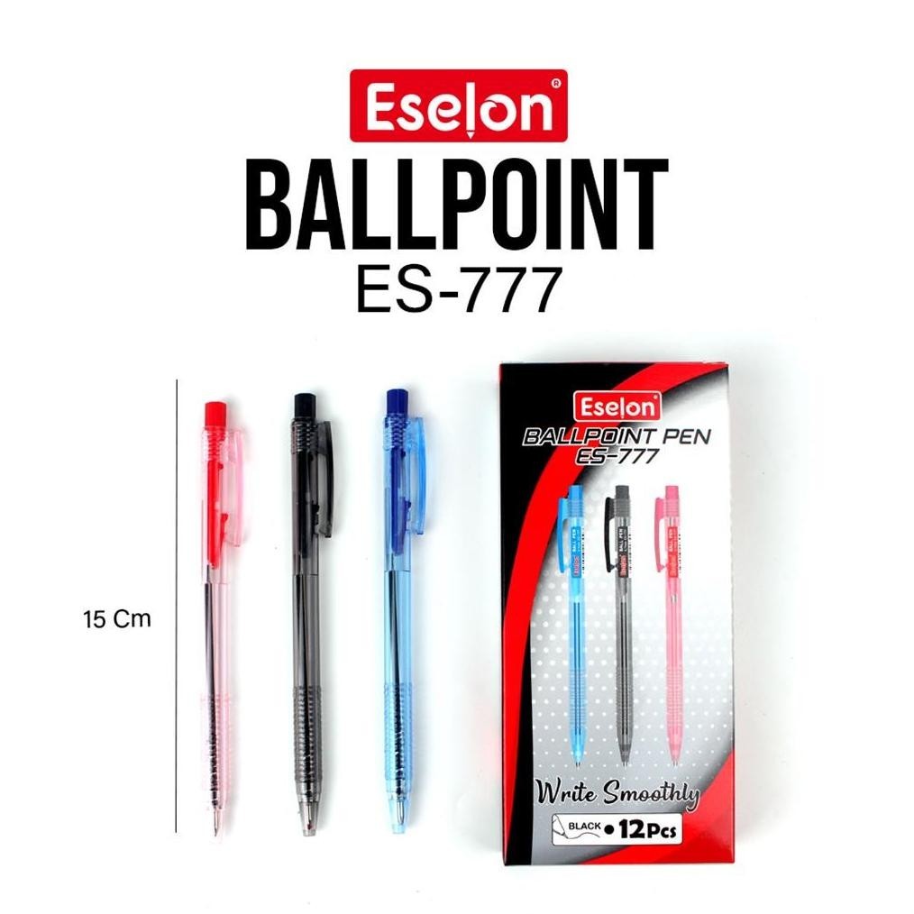 

GF21 12pcs Pulpen Cetek Mix 3warna Eselon 777 / 1pack Pulpen Cetek Bening Sale