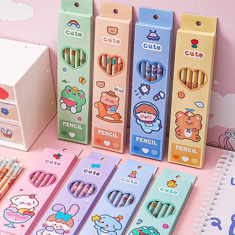 

we-53 Pensil Set Isi Banyak Pensil Set Alat Tulis Sekolah Pensil Set Pack Pensil Anak Karakter Original