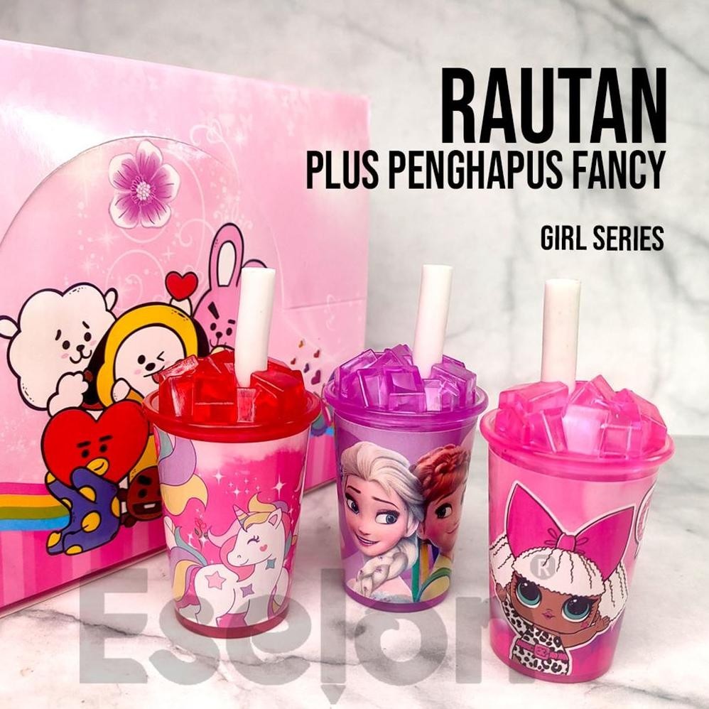 

hg-24 Rautan Gelas Cup + penghapus karakter 768 / Rautan Fancy Original