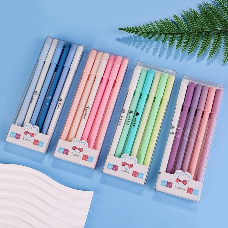 

To94 STT 1 Set 6Pcs Pena Gel 0.5mm Warna Pastel Pen Gel Aesthetic Pulpen Gel 6 IN 1 Warna Gradasi Pena Gel Set Morandi Color Bolpoint Tinta Gel Cair 6 Pcs Journaling Pen Alat Tulis Kantor Sekolah Lucu Termurah
