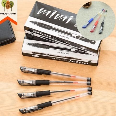 

tru-63 Pen Mimi 1 Lusin 12 Pcs Tinta Hitam Mimi Biru Merah Pulpen Tinta Bolpen Gel Alat Tulis Sekolah Kantor Murah Fancy Best Gift Present For Birthday Event Souvenir Alat Tulis Kantor Sekolah Ready Grosir Kado Ulang Tahun READY COD Termurah