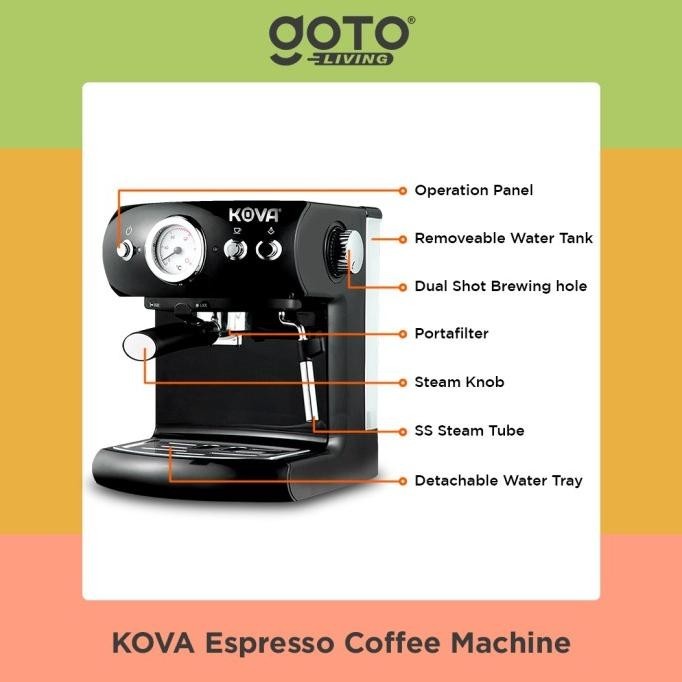 Kova Mesin Pembuat Kopi Coffee Espresso Maker