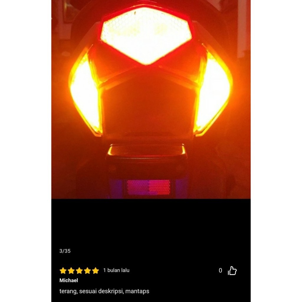 Paket Lampu Sein Sen Isi 4 Led Arrow + Flasher Motor Beat Vario Mio