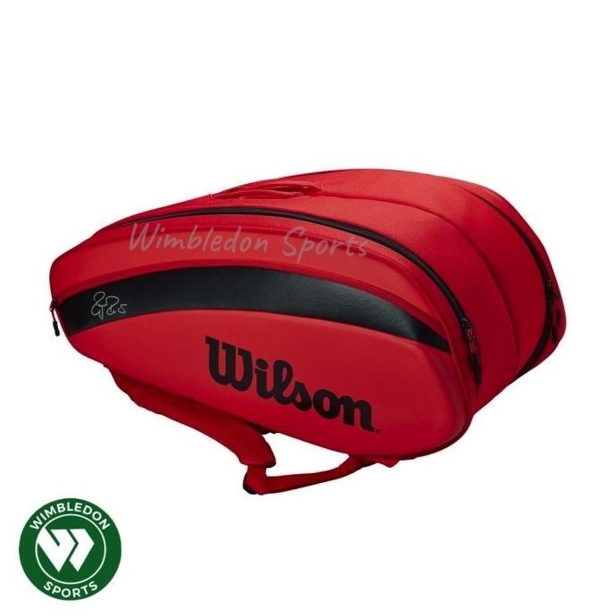 Tas tenis Wilson FEDERER DNA 12 PACK /TAS FEDERER SIGNATURE RED 12