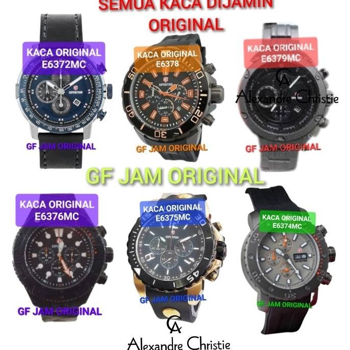 KACA ORIGINAL 100% JAM TANGAN EXPEDITION E6372 E6374 E6375 E6376 E6378