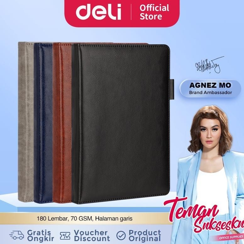 

BisaCod Deli Leather Cover Notebook / Buku Catatan Sampul Kulit A5 180 Lembar Desain Elegan 22298 Termurah