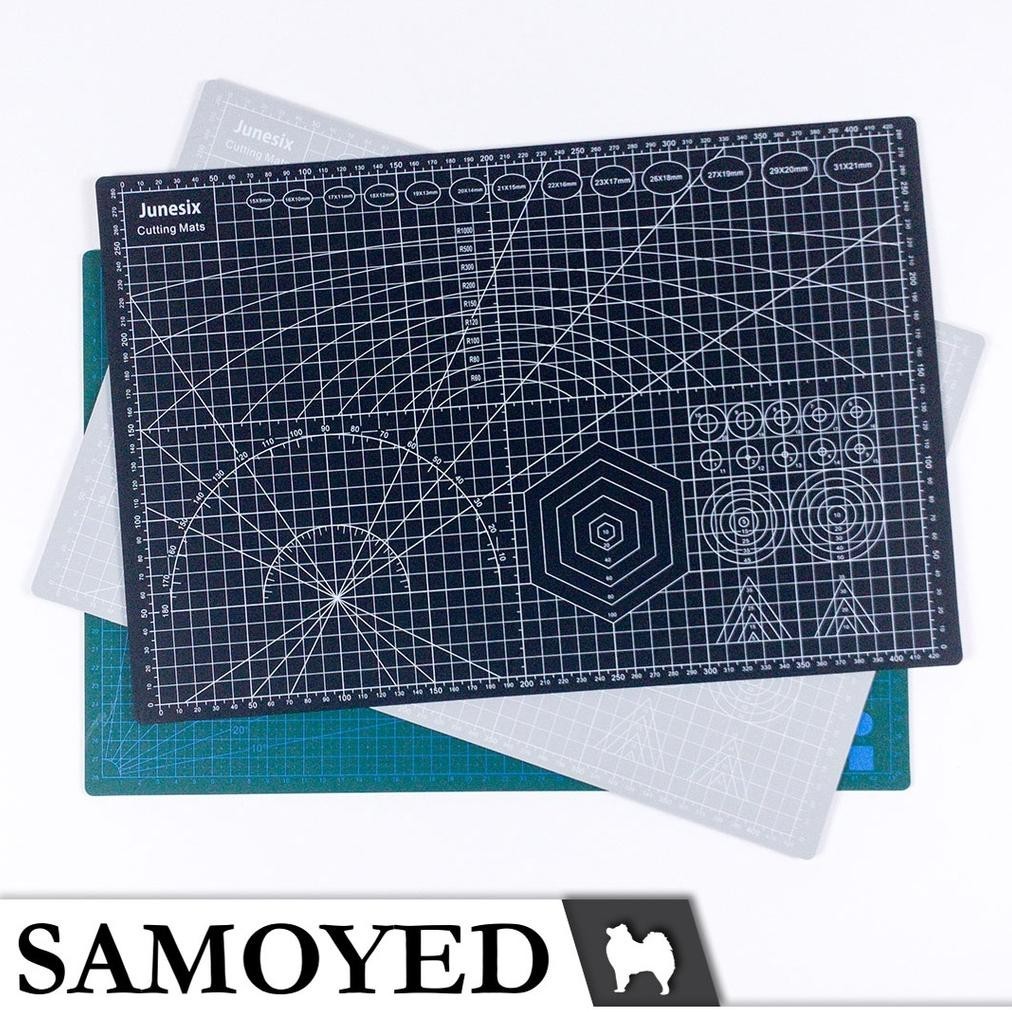 

BISA COD SAMOYED Junesix Alas Potong / Cutting Mat / Pad / Board A3 Dua (2) Sisi / Two-Sided / Double-Sided / Reversible KU09