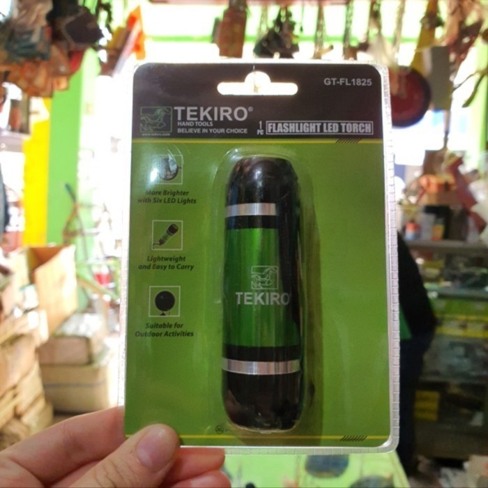 Tekiro Flashlight LED Senter Lampu Senter Mini Pocket Portable Murah