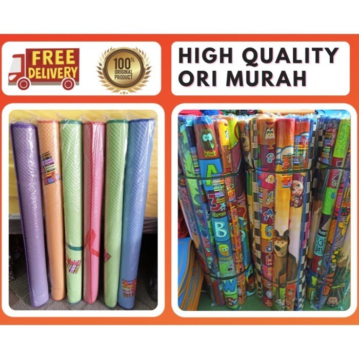 Asna Tikar Karpet Gulung Lipat Piknik Plastik Anti Air Lantai Jumbo Tebal