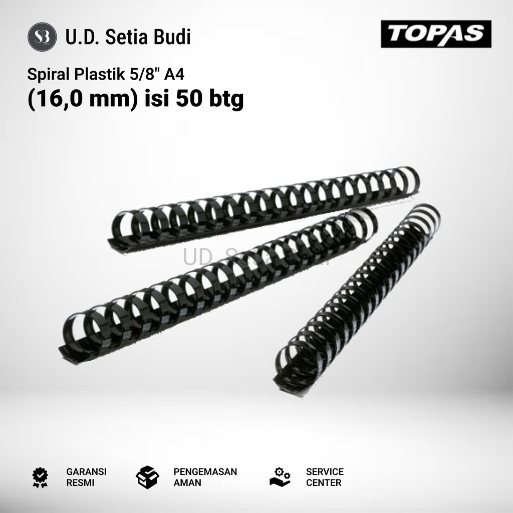 

Spiral Plastik Ibclick 5/8" ( 50 Batang )