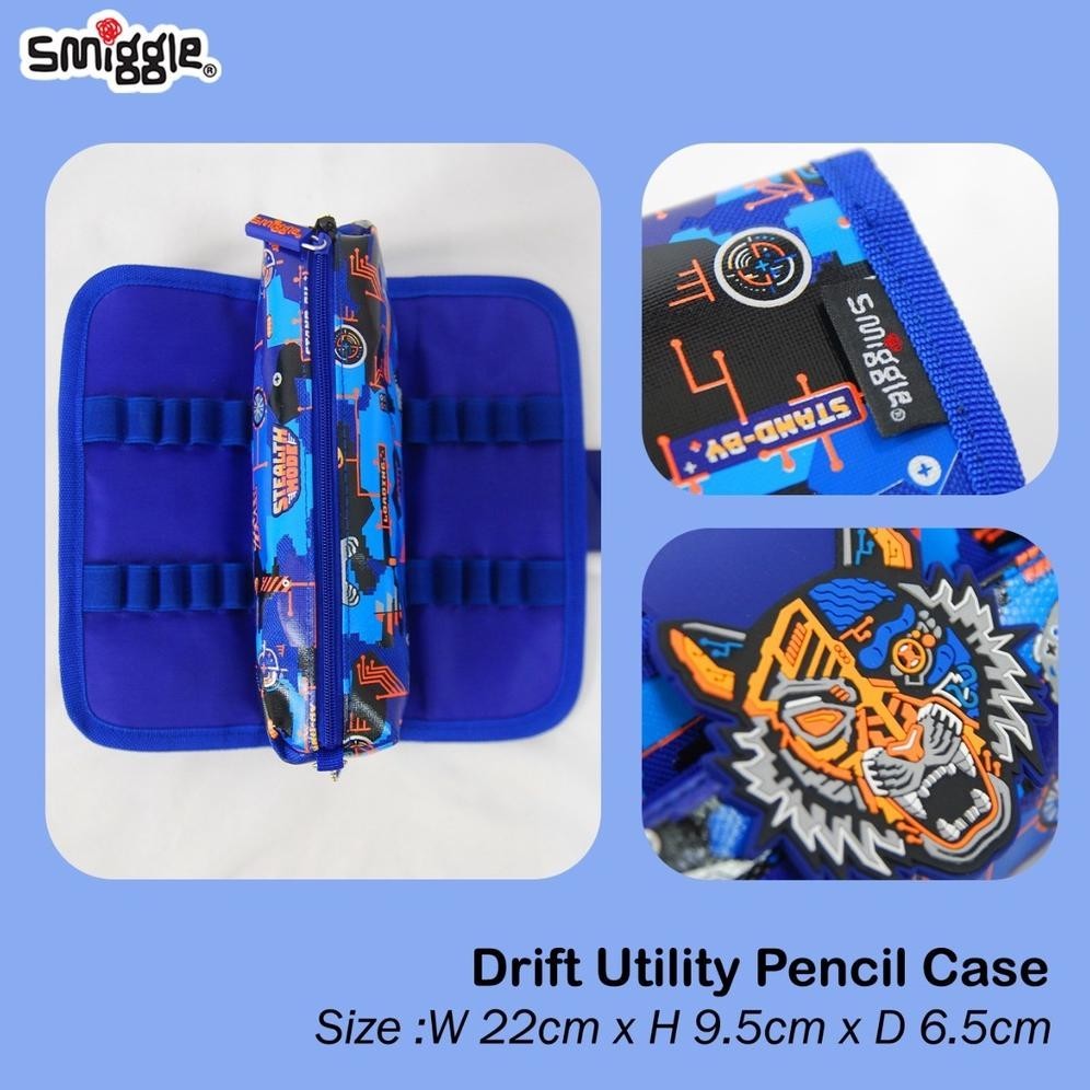 

Tc21 Smiggle Utility Pencil Case Threefold/ Lipat 3 Smspc Promo Gila