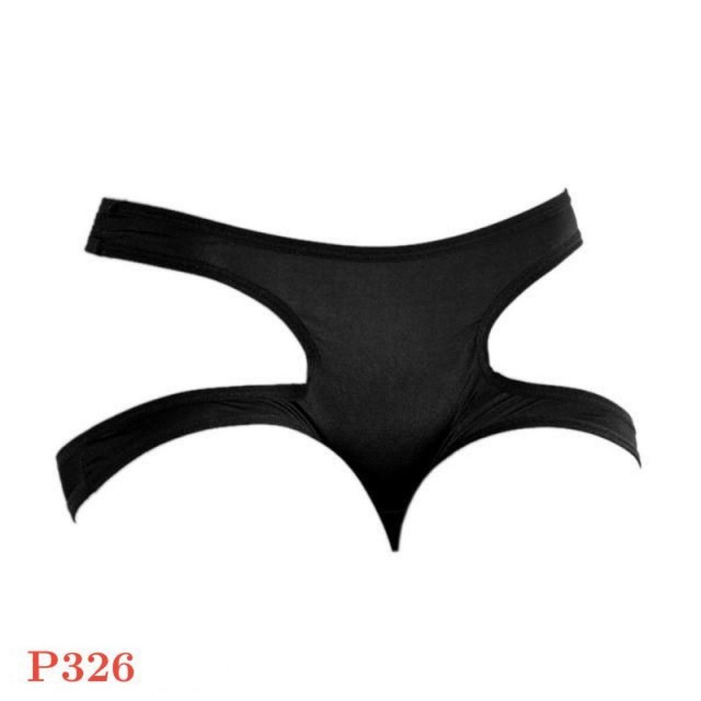 P326 Celana Dalam Wanita Sexy Panties Boyshort Hitam