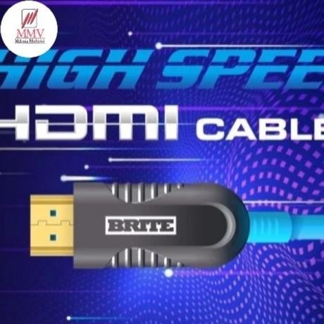 BRITE CABLE HDMI 20 METER KABEL PROYEKTOR HDMI 20 METER 4K FIBER OPTIK 2807T