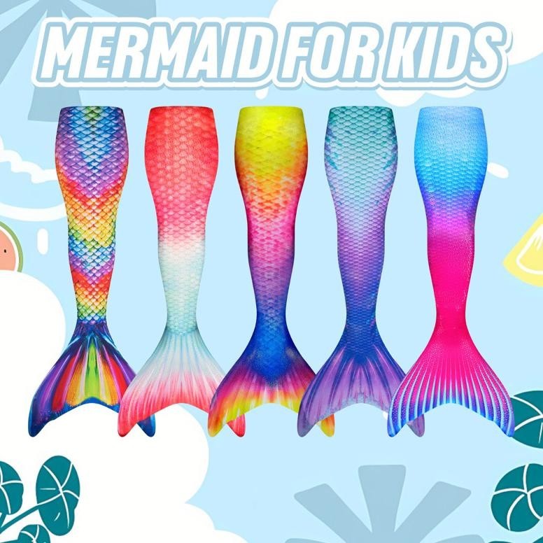 BISA COD Kostum Mermaid Baju Putri Duyung Baju Renang Anak Perempuan 1-9 tahun BIG SALE