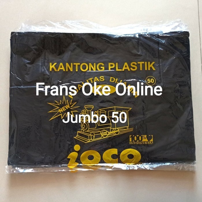

PROMO Plastik Hitam Tebal Jumbo ukuran 50 Kantong Plastik Kresek