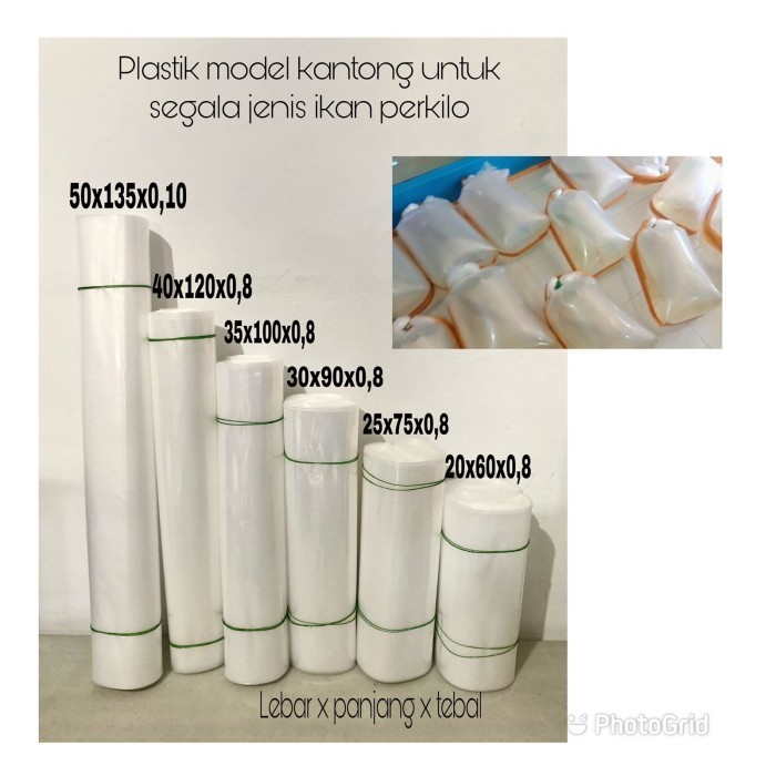 

PROMO kantong plastik ikan packing perkilo