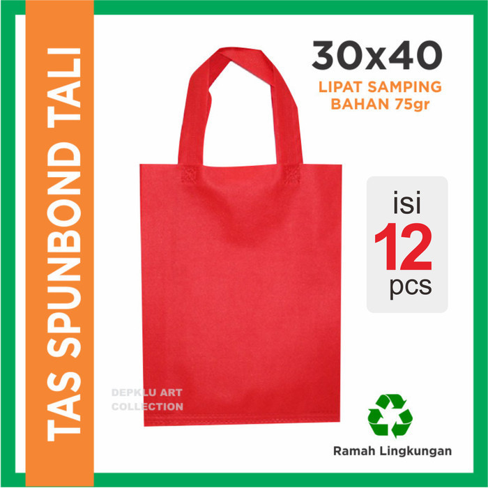 

BRG BARU Tas Spunbond 30x40 Handle Tali - Goodie Bag Polos