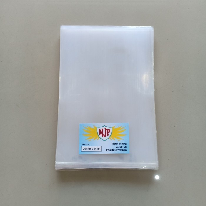 

DISKON Plastik PP Bening Tebal 010 Uk. 20x30 Merk MJP Plastik Bungkus Snack