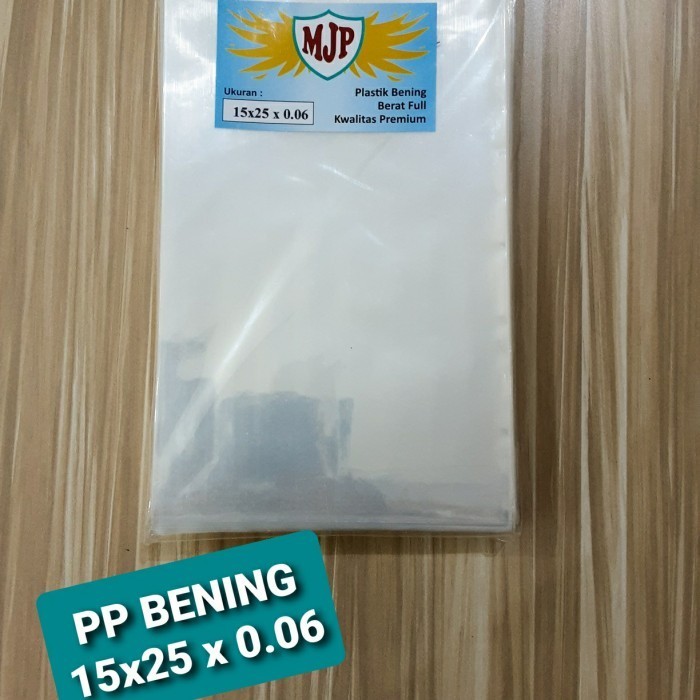 

JUAL Plastik PP Bening Uk 15x25 Tebal 06